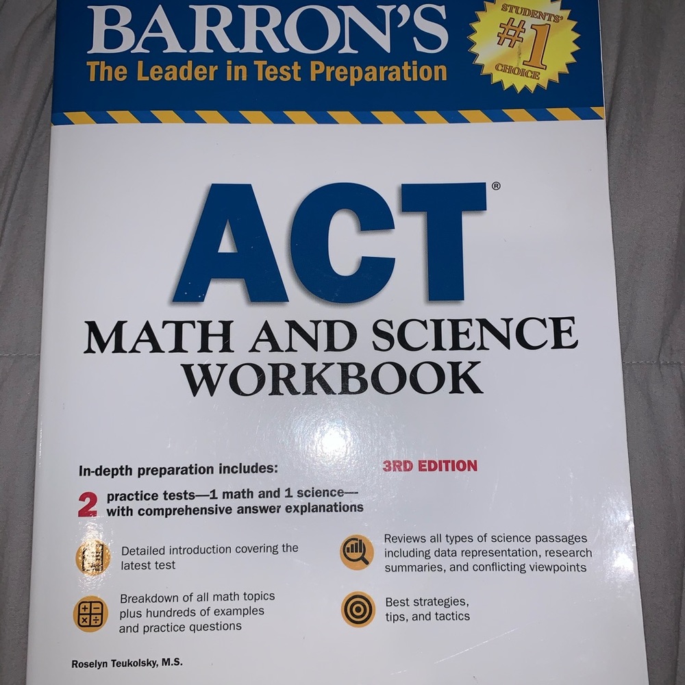 Barron’s ACT Math and Science Workbook